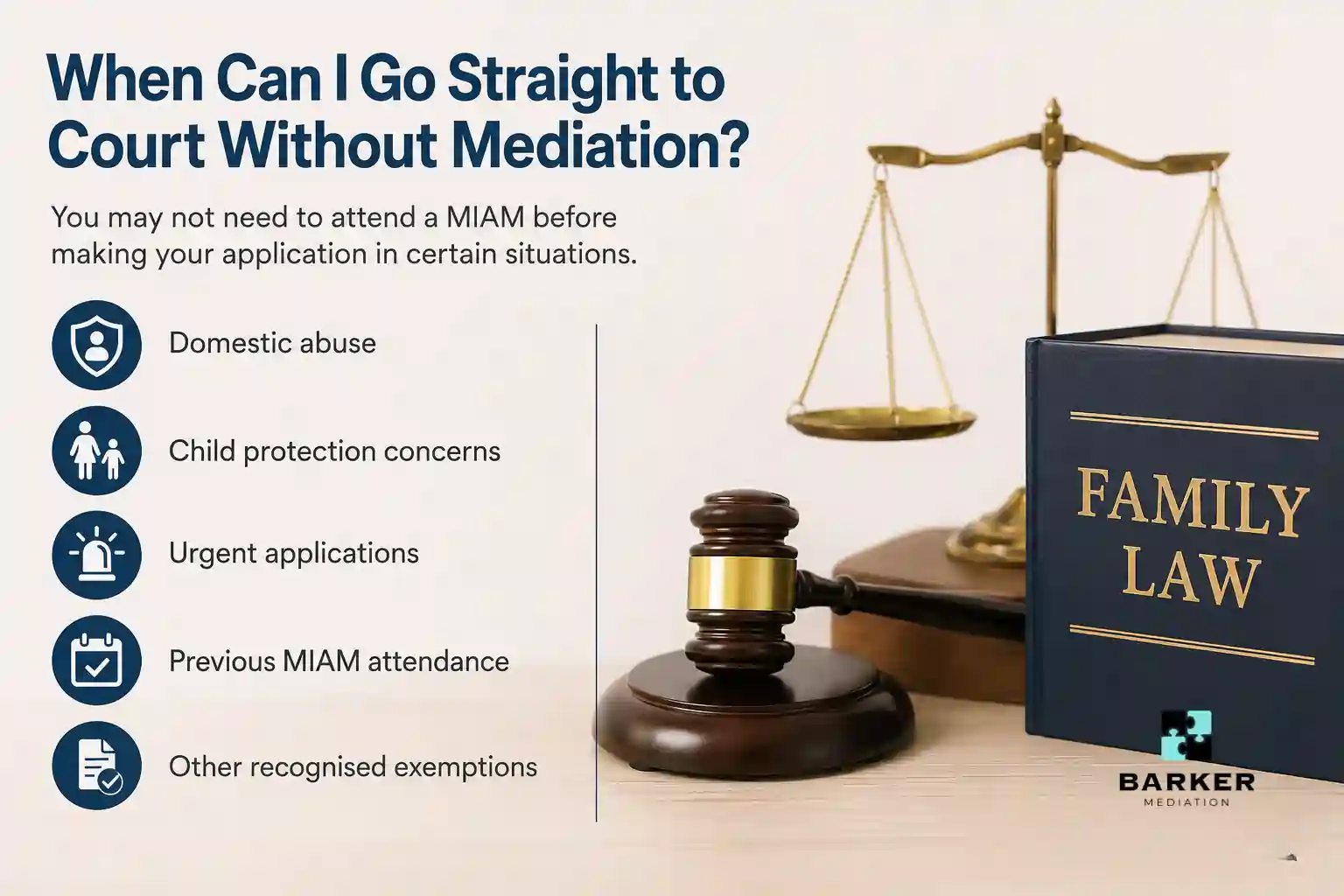 When Can I Go Straight to Court Without Mediation Corby?